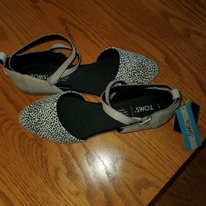 Tom's Julie Ankle Strap-Mini Cheetah Print